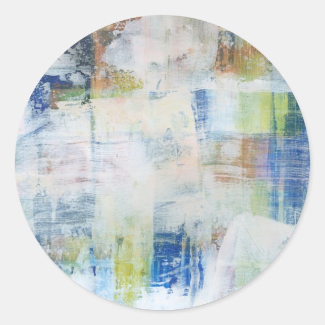 Adesivo Redondo Lave branca III (Frente)