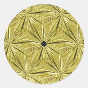 Adesivo Redondo Lavishly On Dourado Diamond Cut Seal