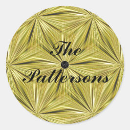 Adesivo Redondo LavishlyOn Customizable Diamond Cut Seal