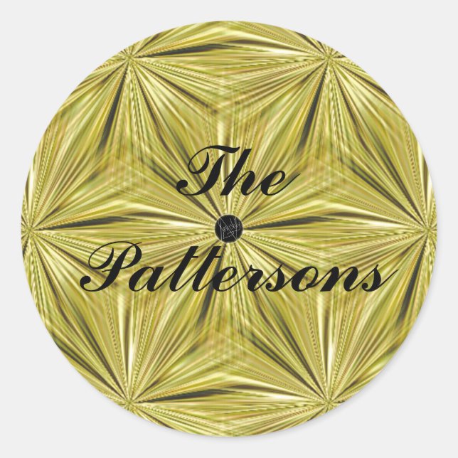 Adesivo Redondo LavishlyOn Customizable Diamond Cut Seal (Frente)