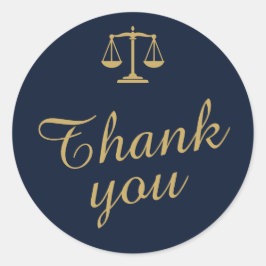 Adesivo Redondo Law Graduate Scales of Justice Envelope Seals