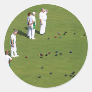 Adesivo Redondo Lawn Bowls Inglaterra