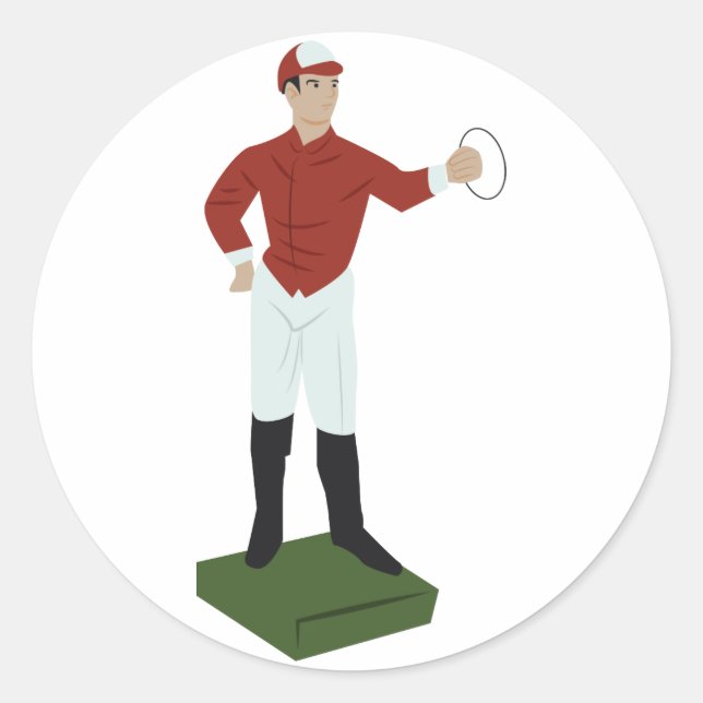 Adesivo Redondo Lawn Jockey (Frente)
