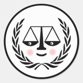 Adesivo Redondo Lawyer Attorney Law School