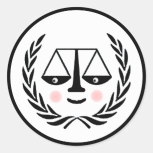 Adesivo Redondo Lawyer Attorney Law School