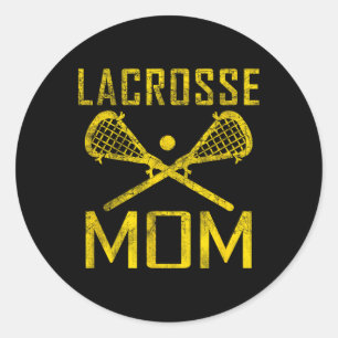 Adesivo Redondo Lax Mãe Lacrosse Mãe Dia de as mães de Jogador Fav