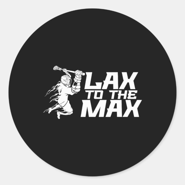 Adesivo Redondo Lax To Max Lacrosse 1 (Frente)