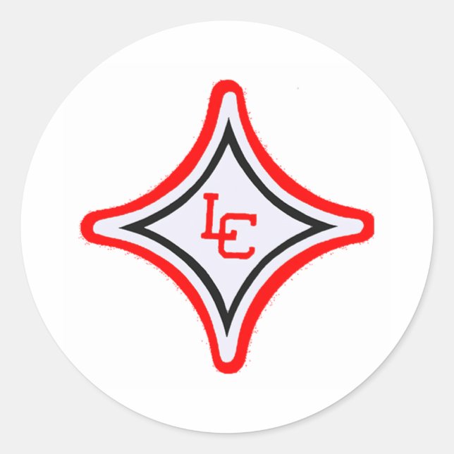 Adesivo Redondo LC star em rótulo de 1,5" (Frente)