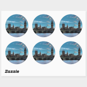 Adesivo Redondo ldp London - visualização WESTMINSTER -