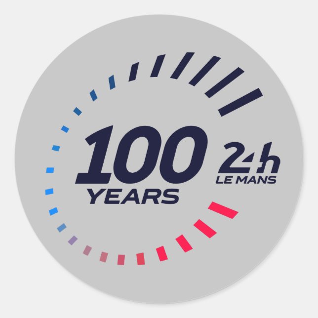 Adesivo Redondo Le Mans 24 horas Grande Prêmio da França 24 horas  (Frente)