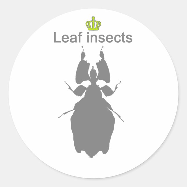 Adesivo Redondo Leaf insects g5 (Frente)