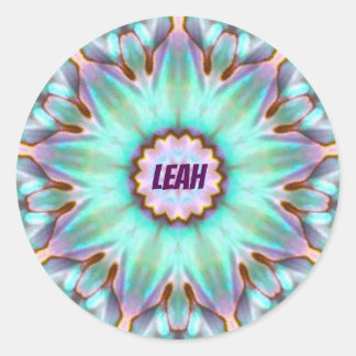 Adesivo Redondo LEAH ~ Personalizado Paua Shell Sticker ~