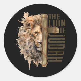 Adesivo Redondo Leão de Judah Stickers