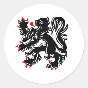 Adesivo Redondo Leão flamengo
