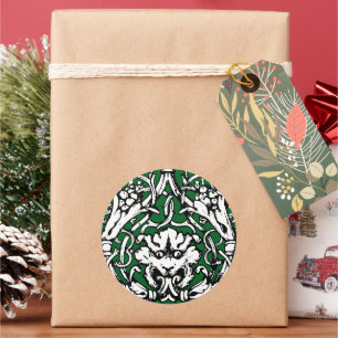 Adesivo Redondo Leão Knotwork do Século 20 inicial