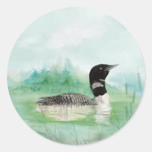 Adesivo Redondo Leão, Pássaro, Selvagem, Natureza, Árvore Clás