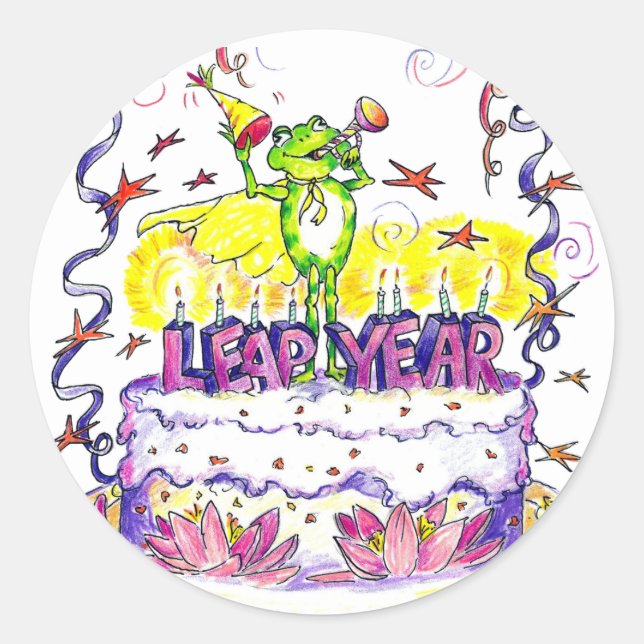 Adesivo Redondo Leap Year Sticker Round (Frente)