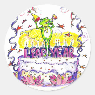 Adesivo Redondo Leap Year Sticker Round