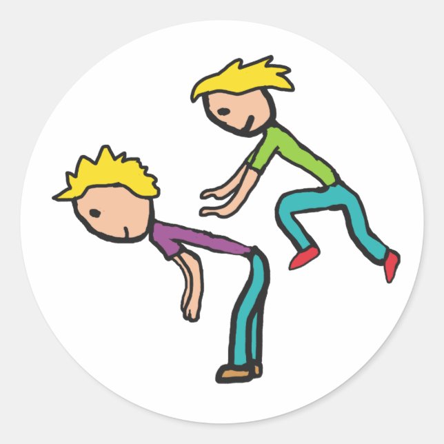 Adesivo Redondo Leapfrog (Frente)