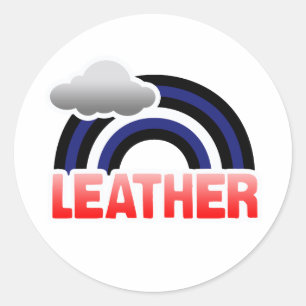 ADESIVO REDONDO LEATHER RAINBOW