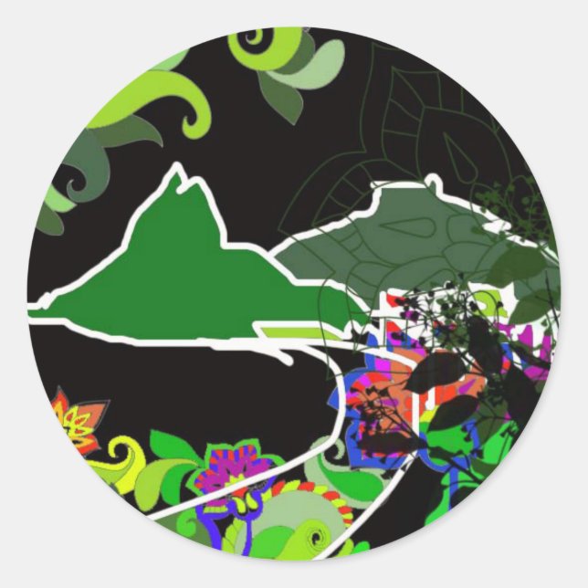 Adesivo Redondo Leblon - Rio de Janeiro - Brasil (Frente)