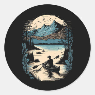 Adesivo Redondo Legal Barco Kayaking Externo Único Kayak