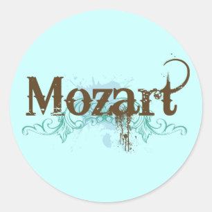 Adesivo Redondo Legal Classic Mozart Sticker