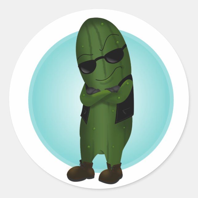 Adesivo Redondo Legal como pepino (Frente)