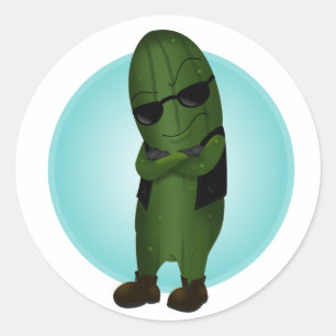 Adesivo Redondo Legal Como Um Pepino