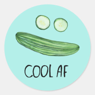 Adesivo Redondo Legal como um pepino "AF Legal"