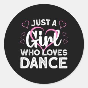 Adesivo Redondo Legal Dança Arte Para Mulheres Meninas Jazz Dançan