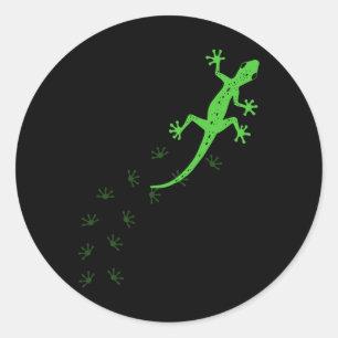 Adesivo Redondo Legal Design De Lizard Para Homens Gecko Animal De