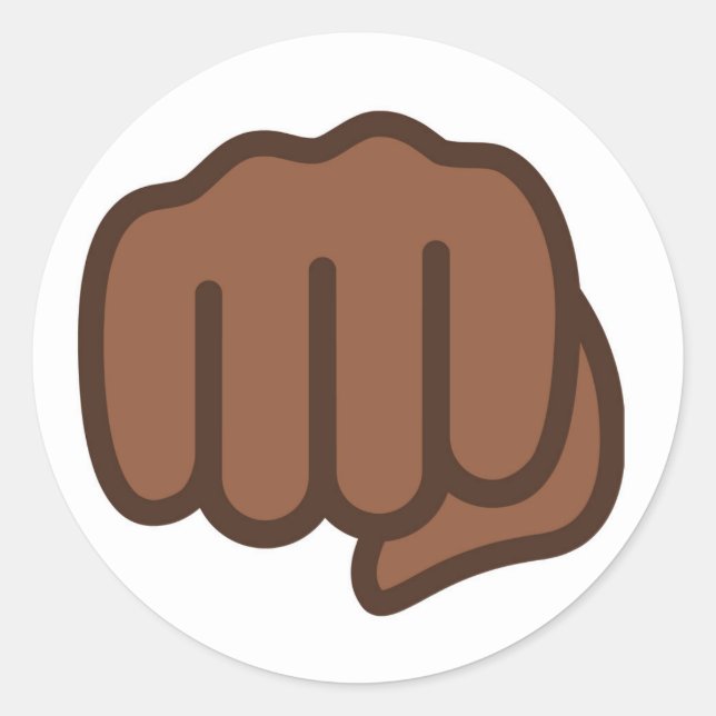 Adesivo Redondo Legal Fist Bump Emoji (Frente)