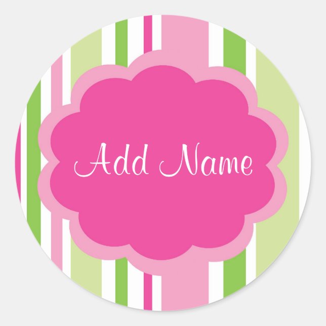 Adesivo Redondo Legal Garota Personalizável do Strike Sticker (Frente)