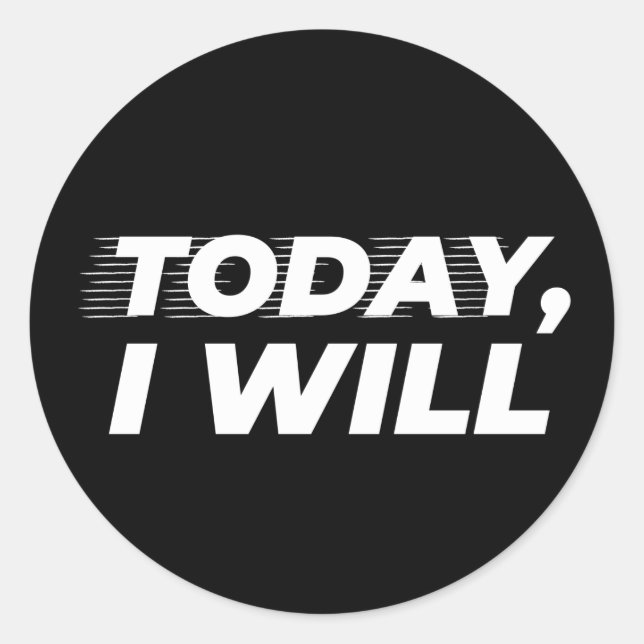 Adesivo Redondo Legal Hoje Eu (Frente)