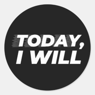Adesivo Redondo Legal Hoje Eu Vou