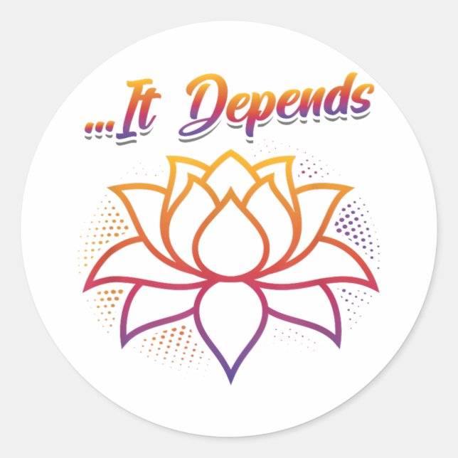 Adesivo Redondo Legal humor de desenho (Frente)