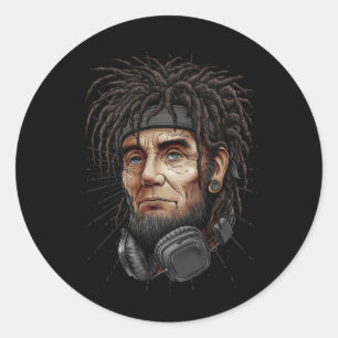 Adesivo Redondo Legal Indy Abraham Lincoln Sticker