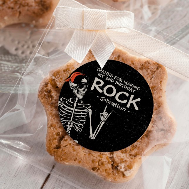 Adesivo Redondo Legal Má Duas Festa De segundo aniversário De Hall (Criador carregado)