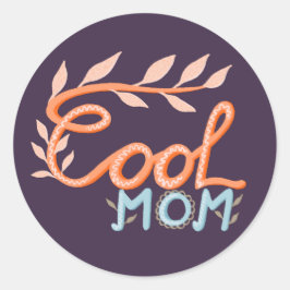 Adesivo Redondo Legal Mão Que Inscreve O Dia Da Mãe