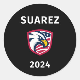 Adesivo Redondo Legal Patriótico Francis Suarez 2024 Eagle