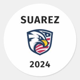 Adesivo Redondo Legal Patriótico Francis Suarez 2024 Eagle