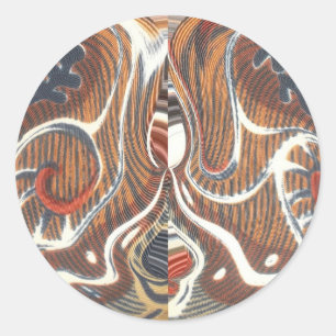 Adesivo Redondo Legal Retro Vintage Aztec Hakuna Matata Cores