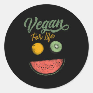 Adesivo Redondo Legal Vegan Para Vida Veggie Comida Plant Diet Wor