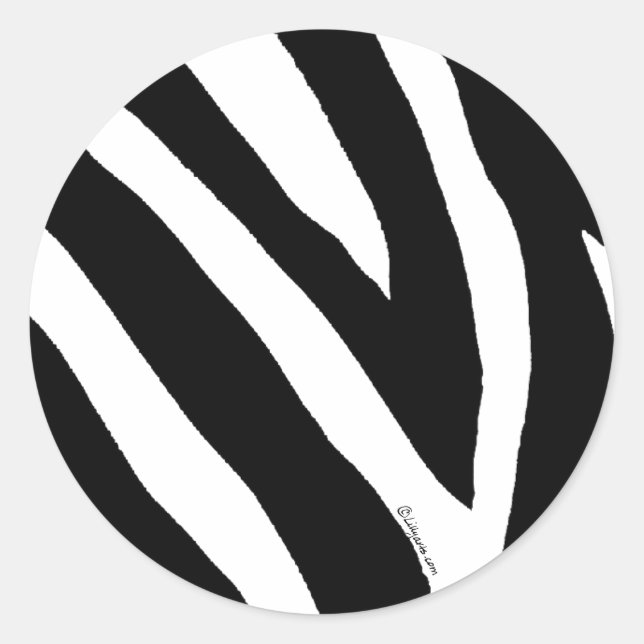 Adesivo Redondo Legal Vinheta Zebra Strike (Frente)