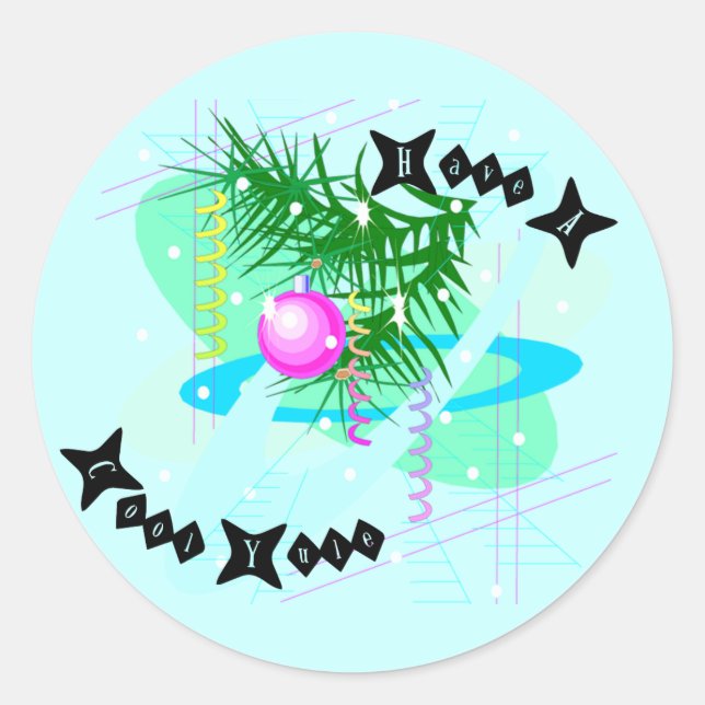 Adesivo Redondo Legal Yule Sticker (Frente)