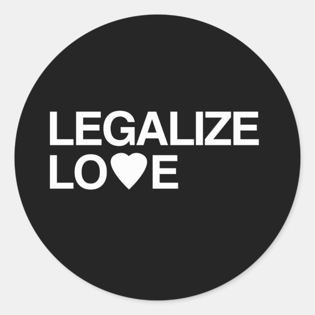 ADESIVO REDONDO LEGALIZE O AMOR (Frente)