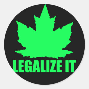 Adesivo Redondo Legalize o bordo