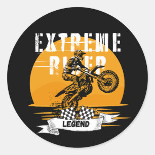 Adesivo Redondo Legenda do Extreme Rider