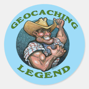 Adesivo Redondo Legenda do Geocaching